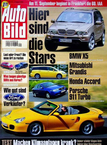 Deckblatt Auto Bild (31/2003)